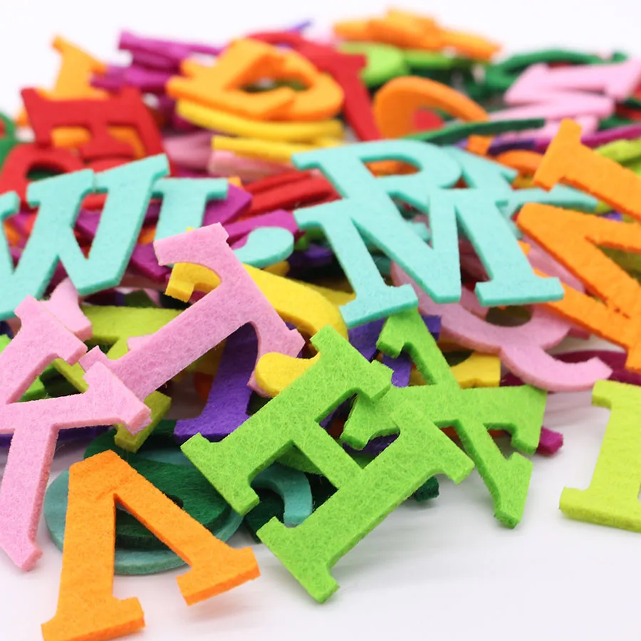 A Z Letter Alphabet Felt,Patches Educational Toys,Applique for DIY