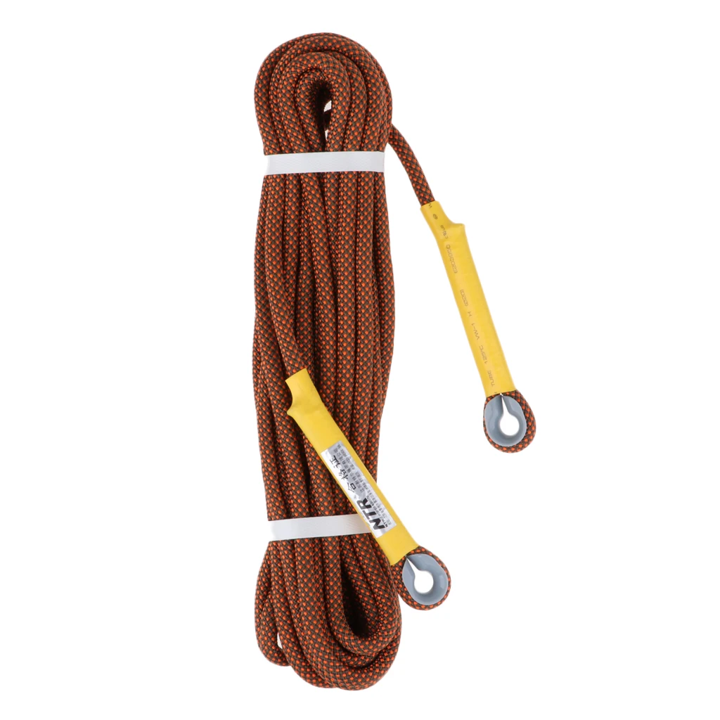 Perfeclan Safety Climbing Rope Cord for Tree Arborist Rappelling Rescue Escape Sling 10 m/33 ft 15KN Rock Climbing Rescue Rope