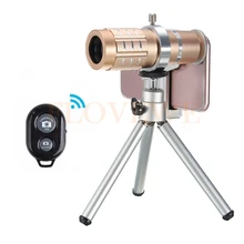 Bluetooth Shutter HD 12x Zoom Telephoto Lentes Telescope Camera Lenses For iPhone 4 5C 5S SE 6 6S 7 Cell Phone Lens Tripod Clip