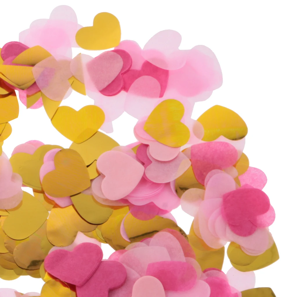 1400pcs  Heart Shape Table Confetti Wedding Toss Gift Box Filler Birthday Baby Shower Party Decorations