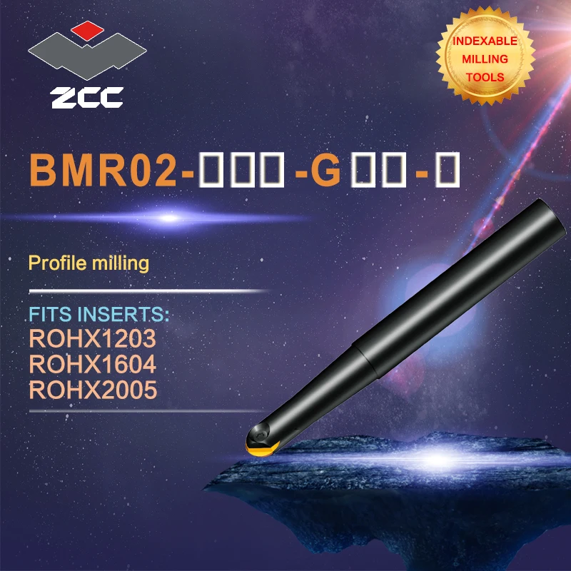 ZCC.CT original ball nose profile milling cutters BMR02 high performance CNC lathe tools indexable milling tools