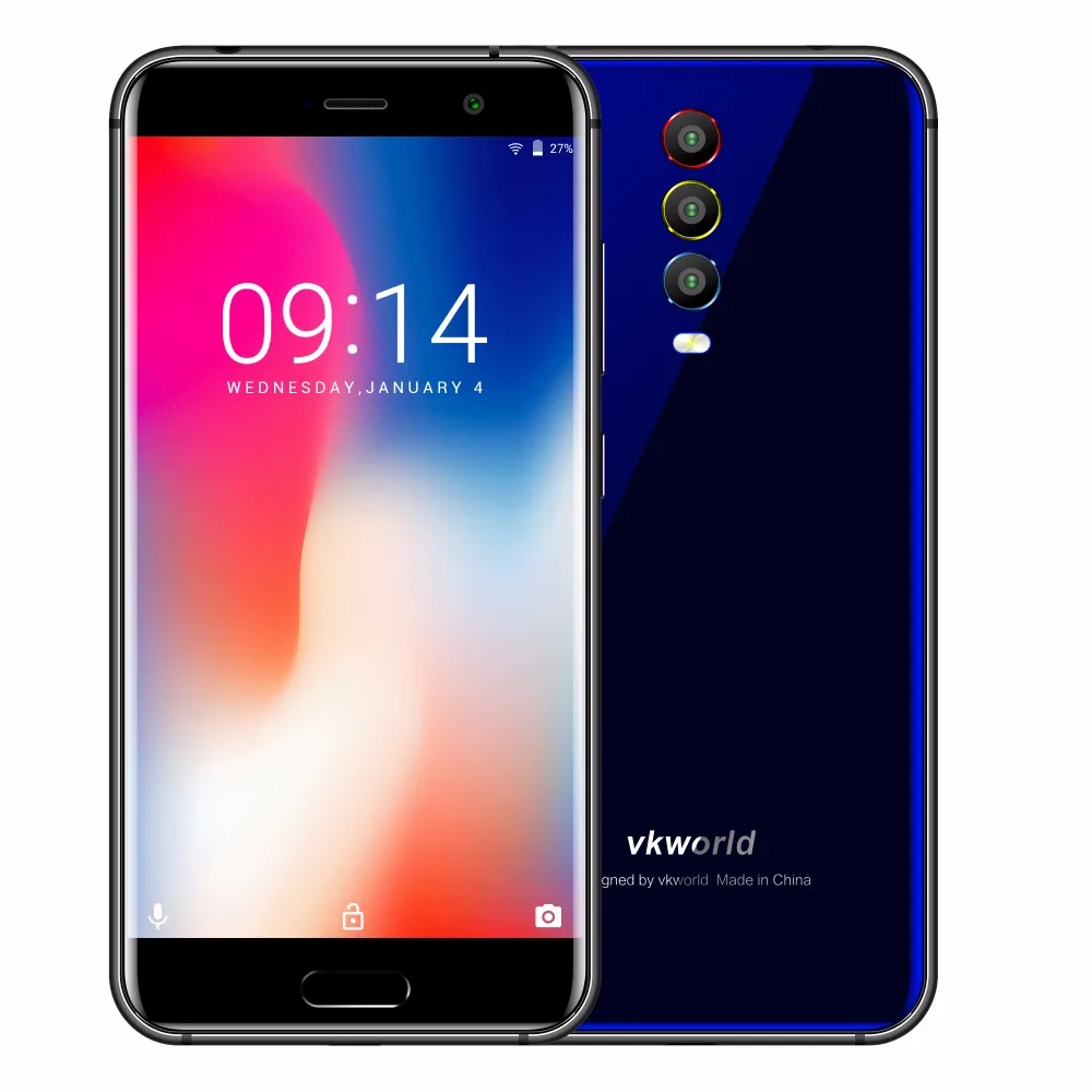 VKworld K1, 5,2 дюймов, Восьмиядерный процессор MTK6750T, Android 8,1, 4040 мАч, задняя камера, 3 камеры, быстрая зарядка, 5 В/3 А, 4 ГБ, 64 ГБ, смартфон