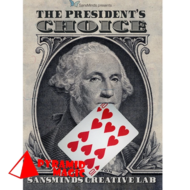 Выбор президента (DVD и Gimmicks) от SansMinds/крупным планом street card magic trick/оптовая продажа