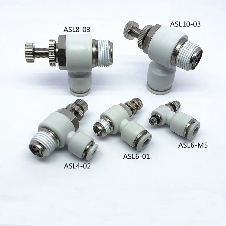 

FUMAO Throttle valve Air Flow Speed Control Valve Tube Water Hose Pneumatic Push In Fittings