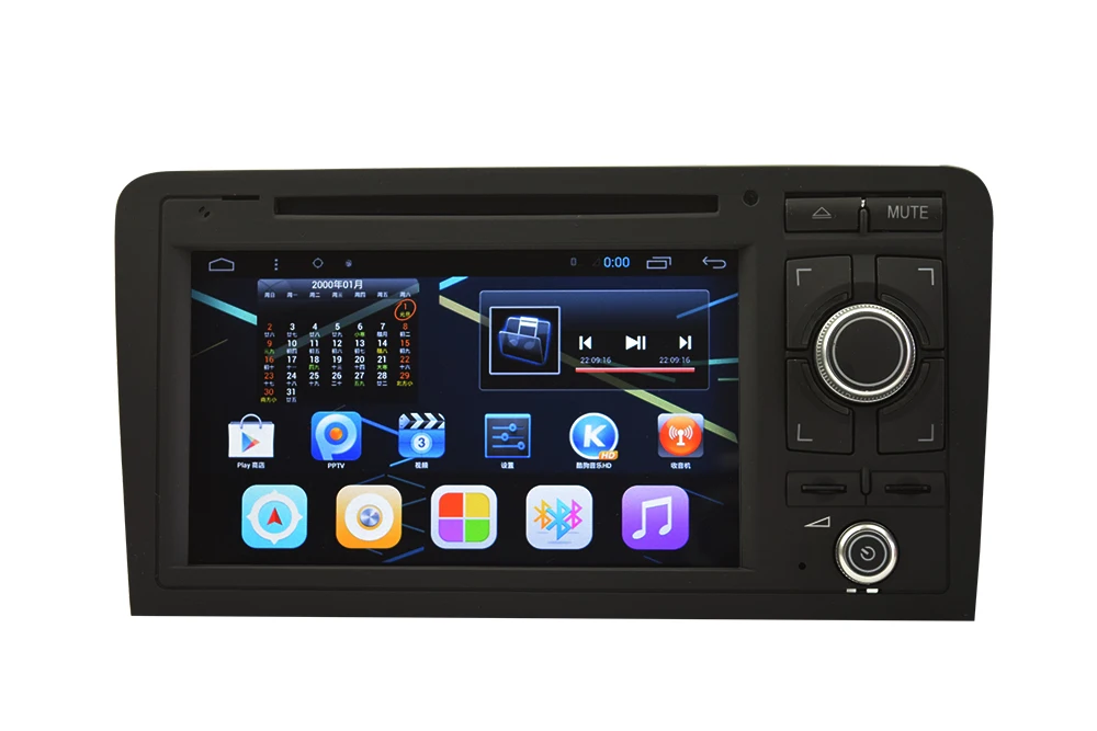 Top (Quad Core, 16GB iNand Flash) Auto radio Autoradio car gps navigation system for Audi A3(2003-2012) with android 4.4.4 System 1