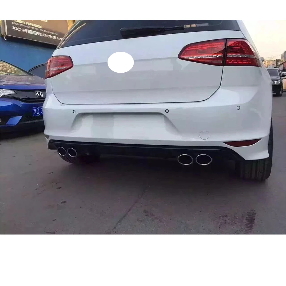 MK7 PP задний бампер диффузор с выхлопных газов для Volkswagen MK7 Golf 7 Стандартный& GT-I& R RLINE