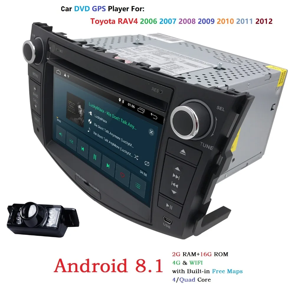 Flash Deal Hizpo Android 8.1 DVD Player For Toyota RAV4 2006/2007/2--8/2009/2010/2011/2012 GPS 4G Wifi With IPS Screen Radio Bluetooth OBD2 4 Flash Deal Hizpo Android 8.1 DVD Player For Toyota RAV4 2006/2007/2--8/2009/2010/2011/2012 GPS 4G Wifi With IPS Screen Radio Bluetooth OBD2 4