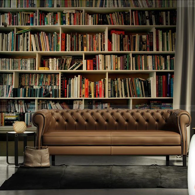 مخصص صور كتاب خلفيات 3D مكتبة غرفة دراسة جدارية حائط الخلفية جدارية جدار خزانة الكتب رف الكتب جدارية خلفيات