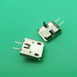 500 шт. 2pin mini MICRO USB 2-контактный разъем Разъем SMD SMT pcb док-станция вилки DIY части 2 P гнездовой разъем Mike порт