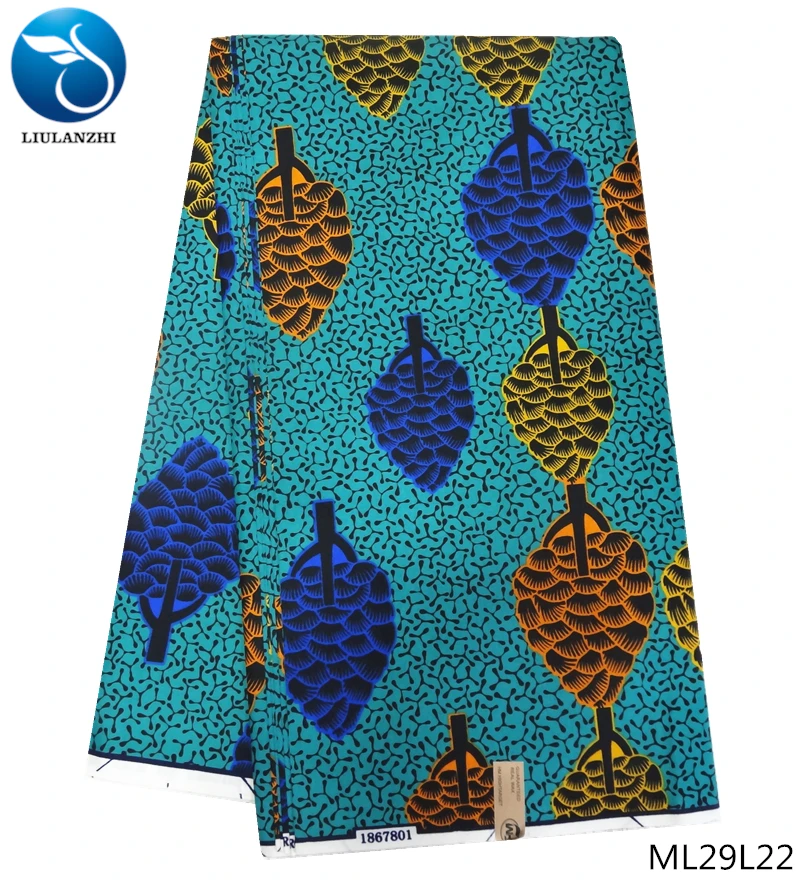 

LIULANZH wax fabric 6yards 2019 new african fabric 2019 nigerian style wax fabric polyester ML29L19-36