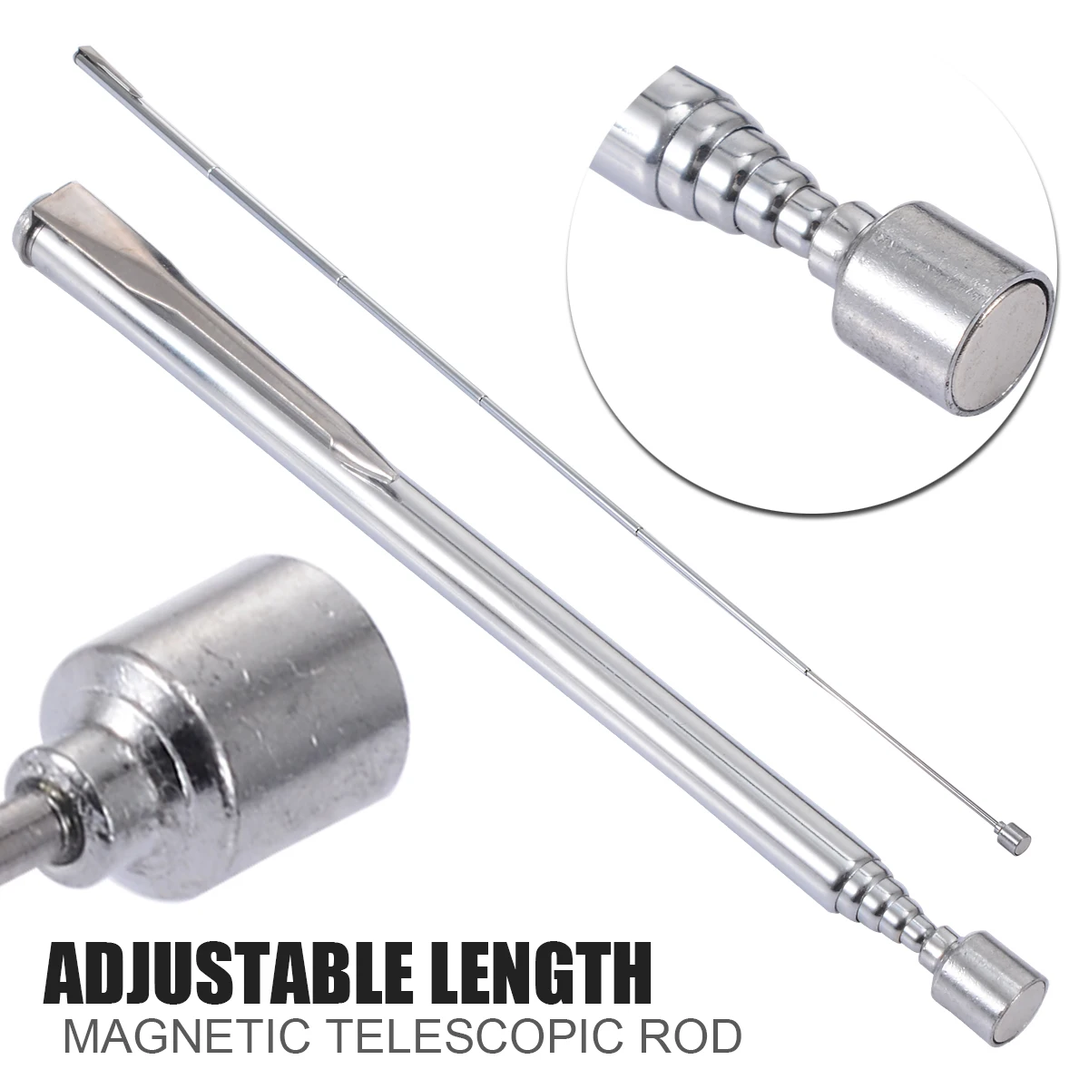 Portable Telescoping Magnetic Pick Up Tool Extending Magnet Pick Up Tool Pick Up Rod Sticks for Handheld Tool