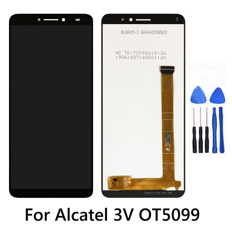 

Original New LCD Display For Alcatel 3V LCD Touch Screen Digitizer OT5099 Assembly Replace lcd For Alcatel 3V 5099 Display