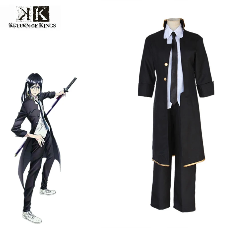 

Yatogami Kuroh Cosplay K Return Of King Japanese Anime Costume Men Adults Uniform Suit Full Set For Halloween Party Costume