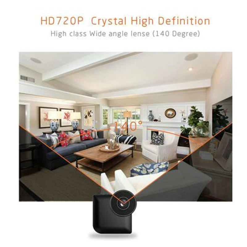 Мини камера новая Camsoy Cookycam C3 Wifi IP управление P2P вид и ночное видение беспроводная