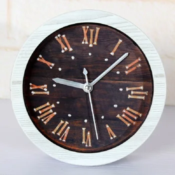 

Alarm Clock Despertador Saat Reloj Plastic Vintage Rivet Digital Clocks Desktop Table Clock Watch bedroom bedside home decoratio