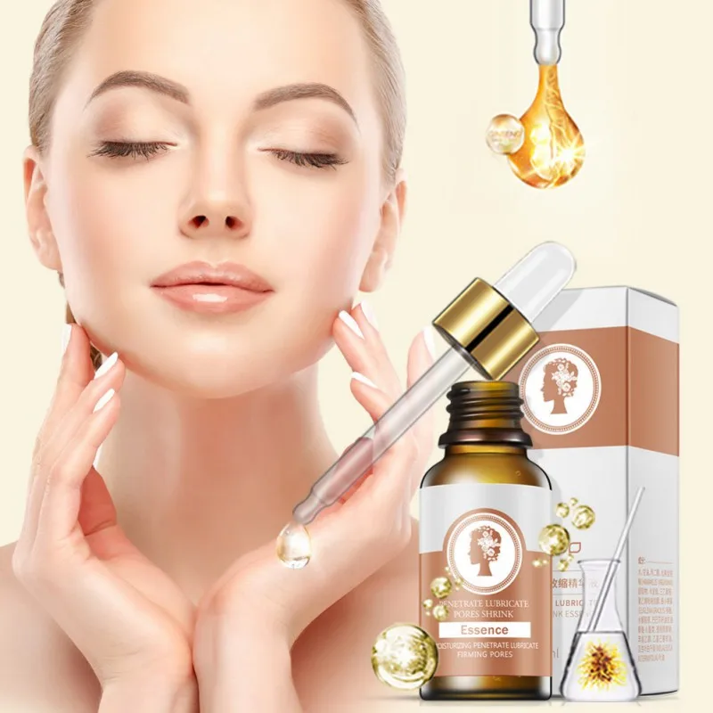 Hyaluronic acid Shrink pores liquid Delicate Pores Face Serum Essence Minimize Rough Pores