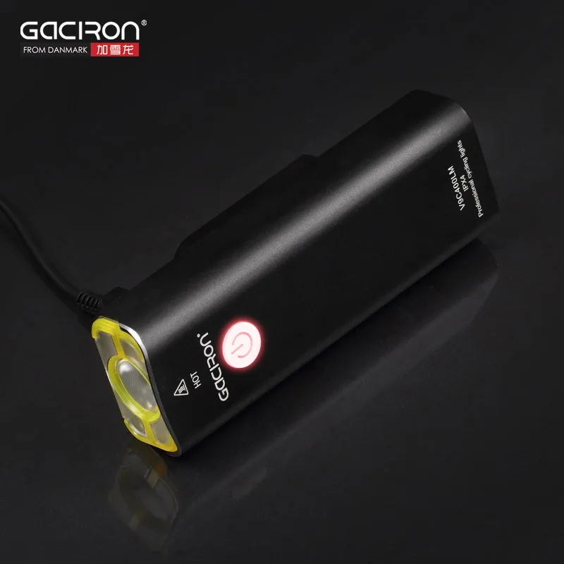 Cheap GACIRO V9C-400 Bicycle Headlight 400Lumens Bike Front Lighting Handlebar Quick Mount XPG LED Lamp 2500mAH Battery USB Charge 5