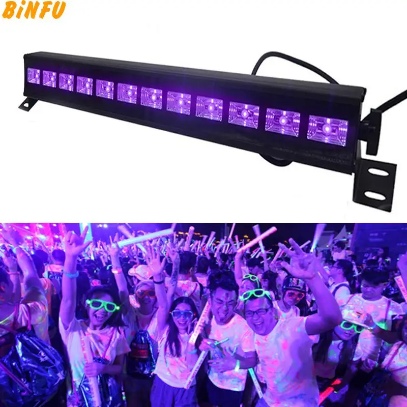 

UV Par Lamp Party Christmas Bar Lamp Laser Stage Wall Washer Spot Light Backlight Disco UV Violet Black Lights DJ 36W