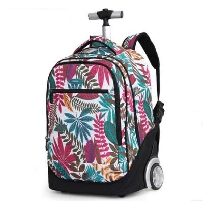 

18 inch Wheeled backpack kids School bags On wheels Trolley backpack bag for teenagers Children School Rolling backpack for girl