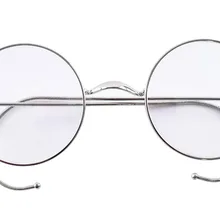 Agstum 49 мм круглые оптические Редкие оправы для очков в стиле рецепта без носоупоров античные очки Rx