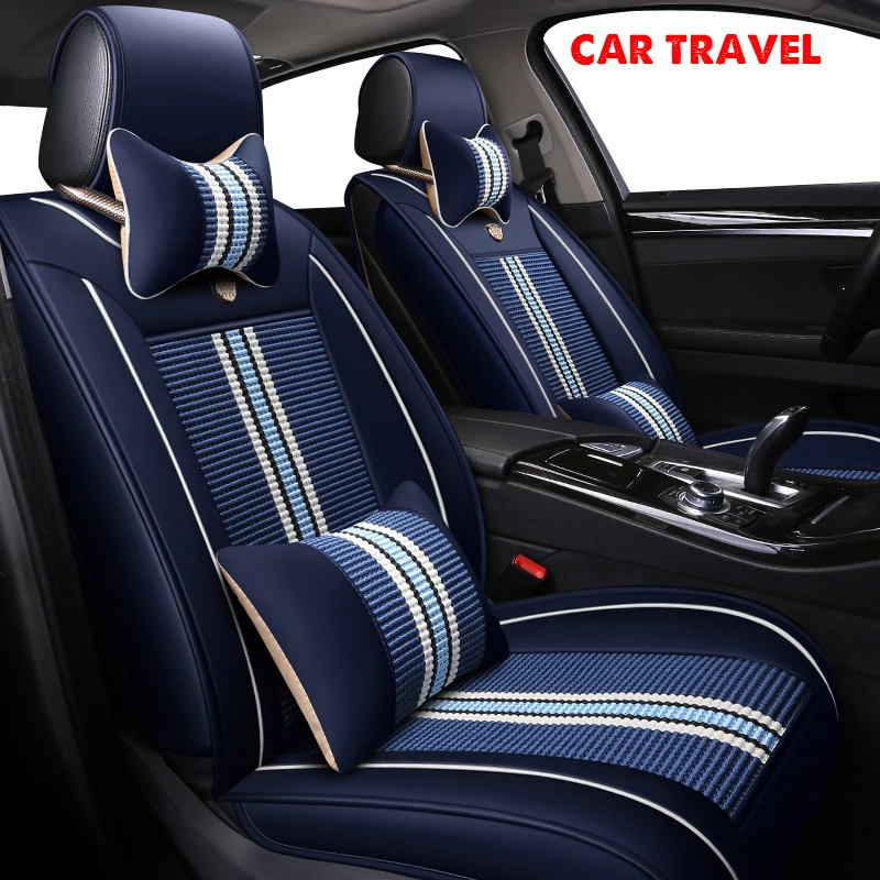 

CAR TRAVEL ice silk Car Seat Covers set for Dodge all models Avenger Charger RAM Dart car styling auto accessories auto Cushion