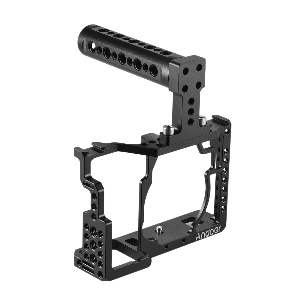 Andoer алюминиевый сплав камера клетка+ верхняя ручка+ стержень комплект базовой плиты Видео решений стабилизатор системы для sony A7/A7R/A7S камера