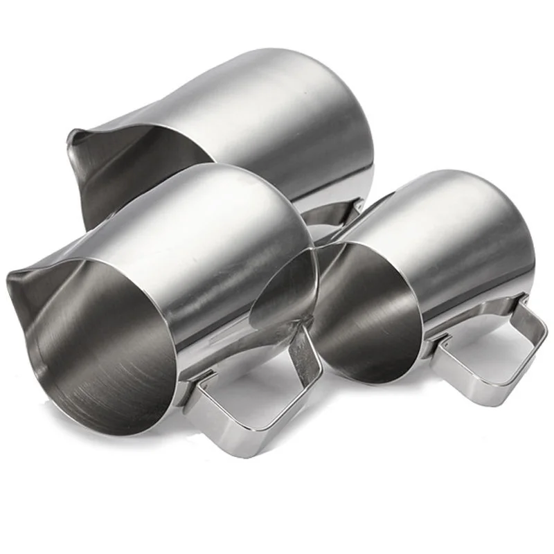 Stainless Steel Craft Coffee Milk Latte Jug Frothing Espresso Pitcher For Kitchen Coffeeware Tools 350/600/1000ML Stainless Steel Craft Coffee Milk Latte Jug Frothing Espresso Pitcher For Kitchen Coffeeware Tools 350/600/1000ML