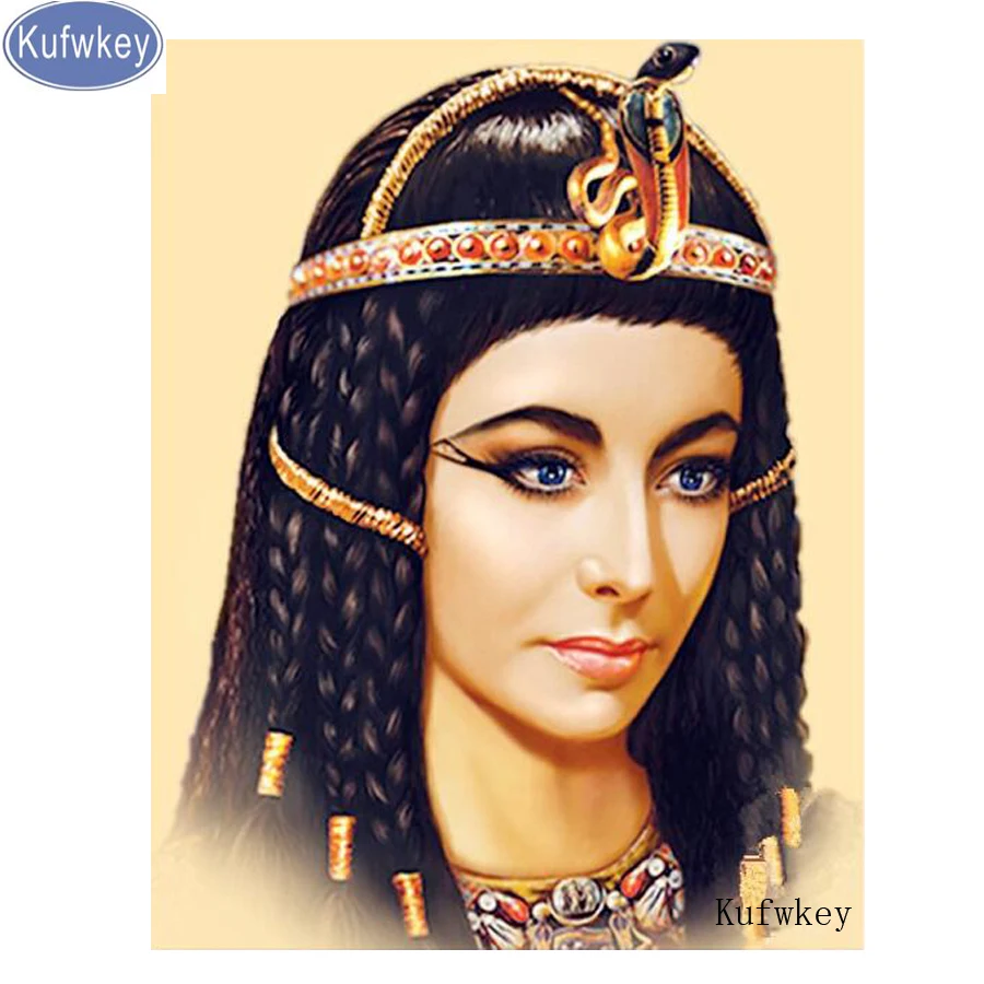 

3d Diy Diamond Painting Cross stitch kits Egypt queen girls Handicraft Needlework 5D Square Mosaic stickers Diamond Embroidery