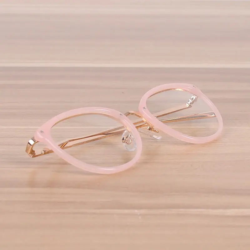 Горячая Распродажа женских и мужских очков, розовая оправа, прозрачные модные очки, оптическая оправа для близорукости, мужские и женские трендовые компьютерные очки