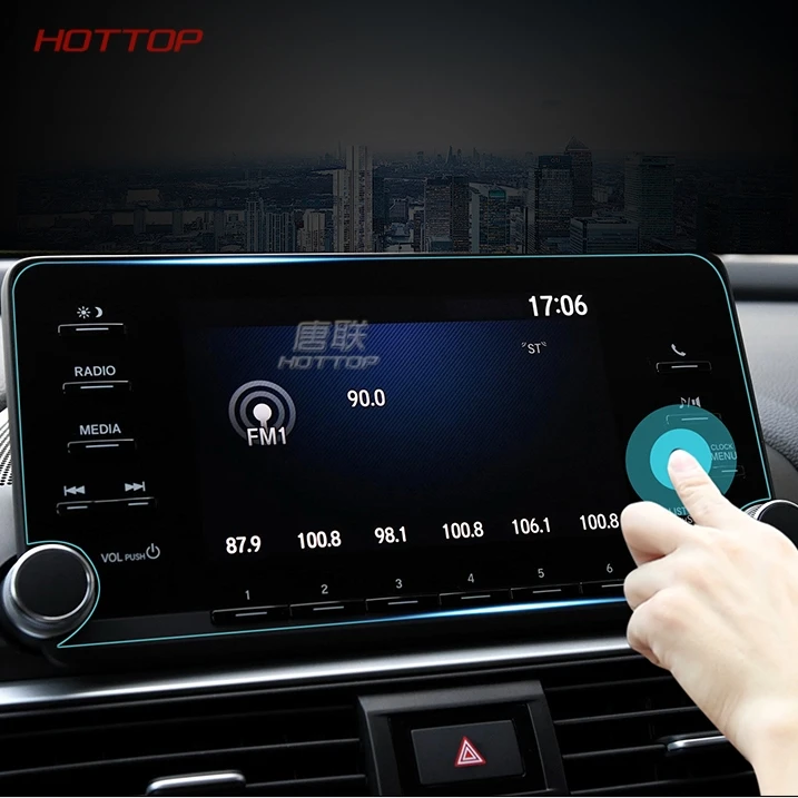 Car GPS Navigation Screen Steel Protective Film For Honda Accord 10th 2018 2019 styling accessories |