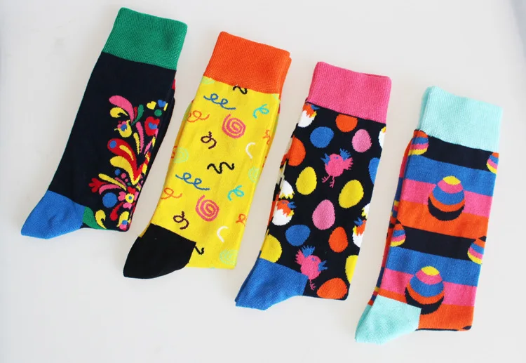 12 пар Happy Socks шведский народная Стиль Для мужчин Для женщин эксклюзивные носки хлопковые носки с индивидуальным дизайном Meias женский