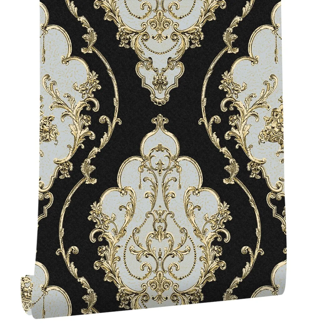 Haokhome Modern Luxury Heavy Texture Victorian Damask ...