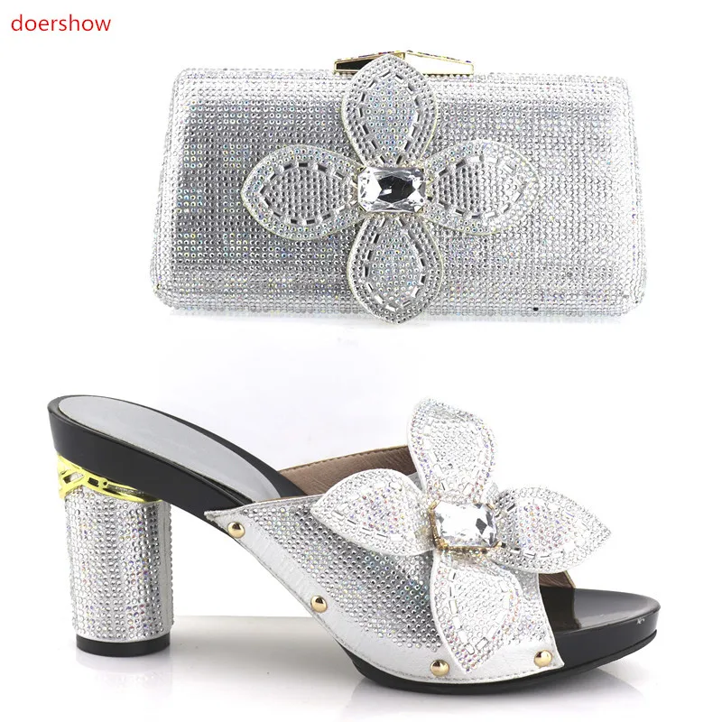 doershow Italian Wedding Shoes and Bags To Match Shoes with Bag Set