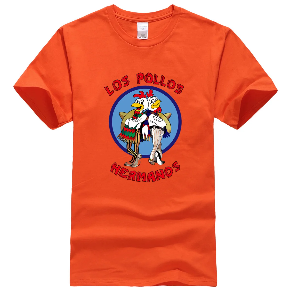Новинка, Высококачественная Мужская футболка для бодибилдинга, куриные братья, летняя брендовая одежда, модные хип-хоп футболки для фитнеса, топы - Цвет: orange
