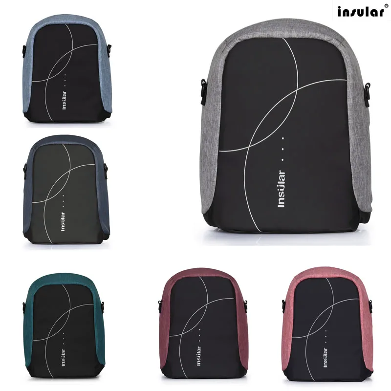 

Insular Diaper Bag Fashion Mummy Maternity Nappy Bag Waterproof Baby Travel Backpack Diaper Nursing Bag For Baby Stroller