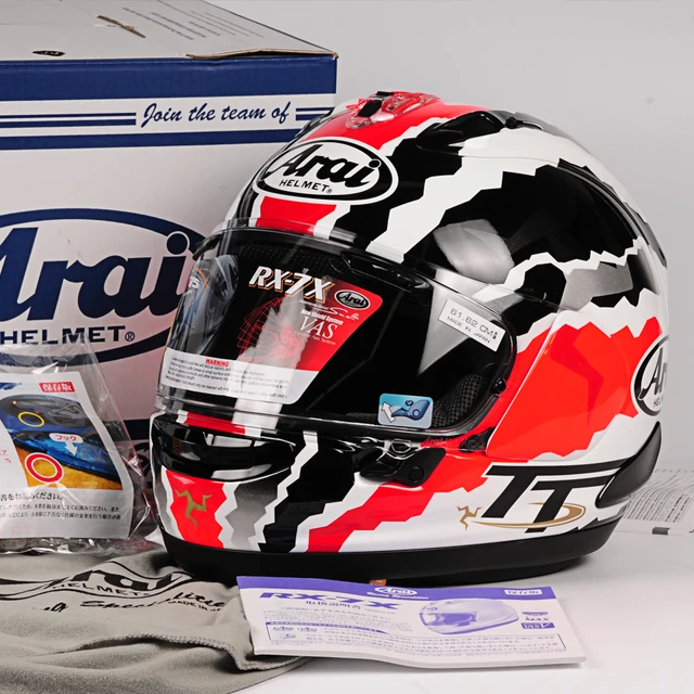 100 Original Arai Rx7x Mick Doohan Tt Motorcycle Helmet Corsair X
