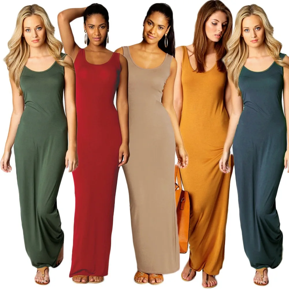 body hugging maxi dress