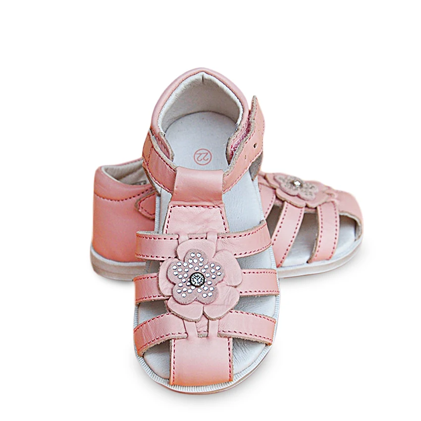 high quality 1pair Baby girl Genuine Leather Orthopedic Children