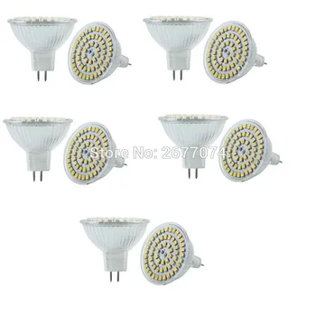 

3w led warm white MR16 GU5.3 60 leds 3528 300-350LM DC12V Warm White or White Dimmable Decorative LED Spotlight 10PCS JTFL154