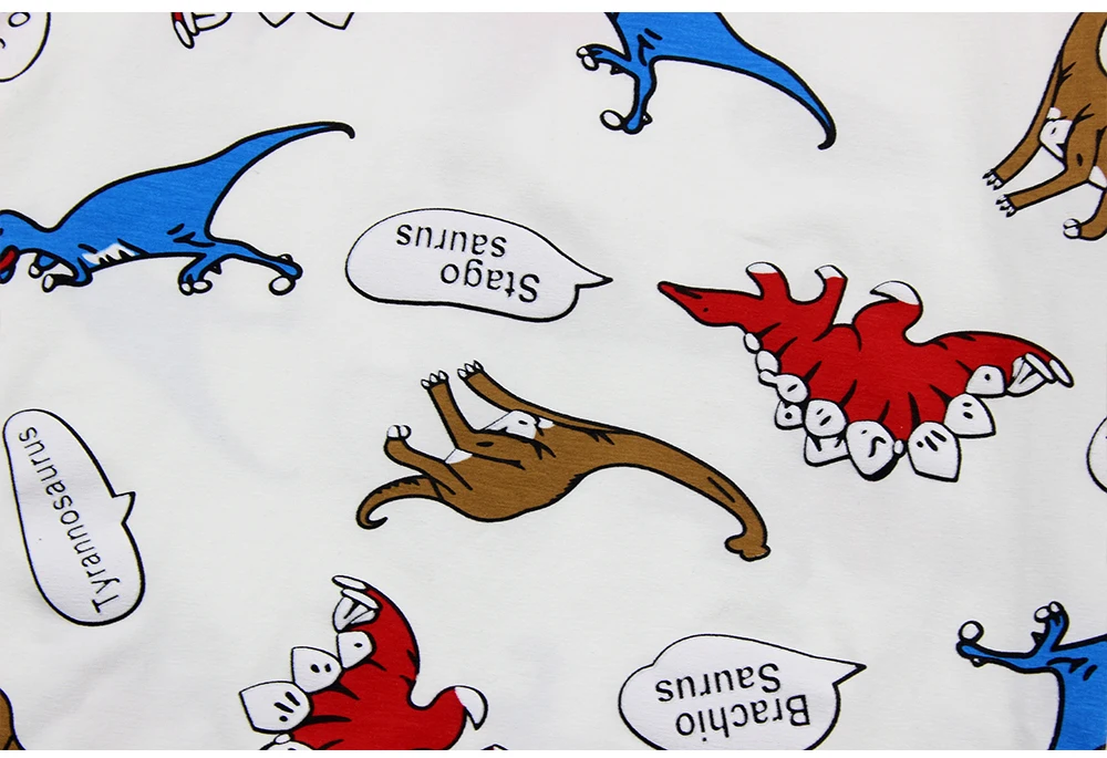 Babyinstar/ летний топ, футболка, рубашка Детская футболка для мальчиков и девочек, рисунок из мультфильма, с принтом Футболка-Динозавр Детская одежда короткий рукав Тройник