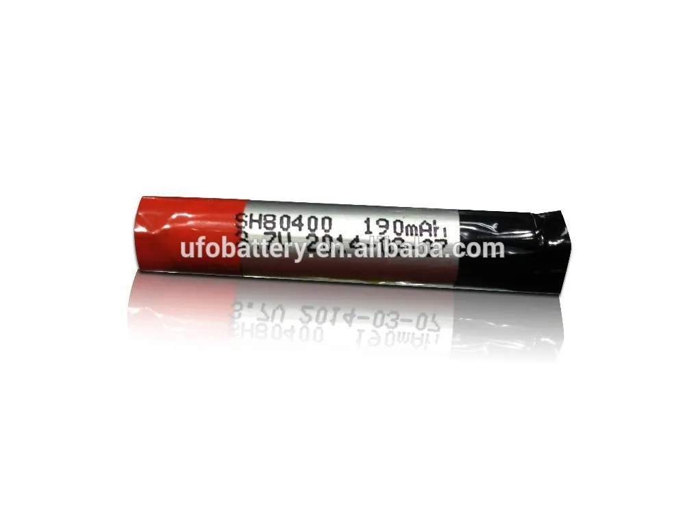 electronic cigarette 80400 rechargeable 3.7v norminal voltage 190mAh capacity | Электроника