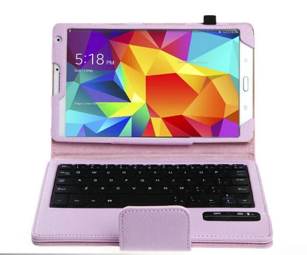 Съемный беспроводной Bluetooth клавиатура кожаный чехол подставка для Samsung Galaxy Tab S 8 4