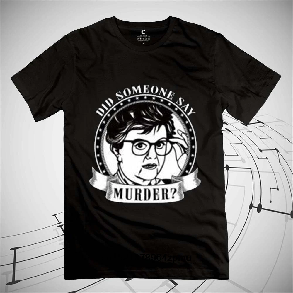 Для мужчин футболка Fashion Graphic Tee она написала убийство за горами новинка wo |