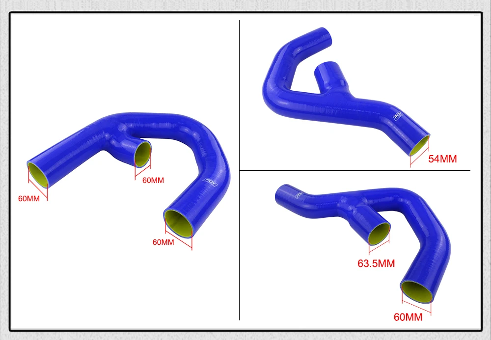PQY-для 06-09 Golf MK5 MK6 GTI 2,0 T FSi силиконовый турбо интеркулер шланг охлаждающей жидкости PQY-LX1308-QY