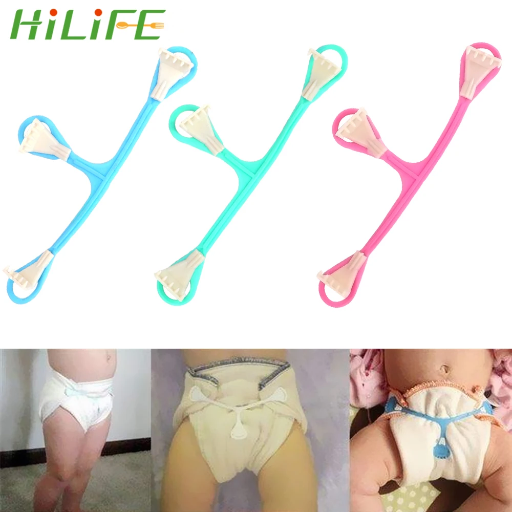 

HILIFE Plastic Baby Snappi Cloth 3Pcs/lot Diaper Fasteners 3 Colors Infant Diaper Belt Buckles Safety Nappy Belt