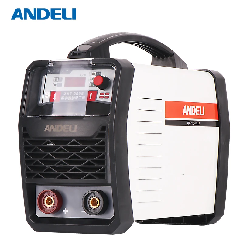 

Andeli Smart Draagbare Eenfase Arc-250s Spot Lassen Booglassen welding Machine Dubbele Low Voltage arc Inverter mma Lasmachine