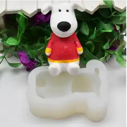 2018 в форме собаки помадка торт силиконовые формы милые 3D пластырь для ароматерапии ремесло DIY ручной работы мыло