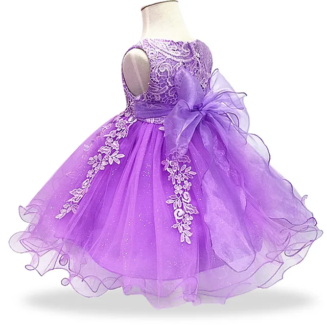 Aliexpress.com : Buy Baby Girls Dress Lace Flower Christening Gown ...