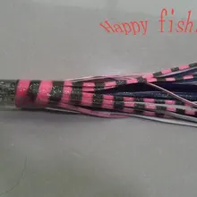 14' Троллинг приманка для тунца/Марлин/Elops Блесен Смола глава юбка приманки Рыбалка Genuin Рыбья голова Bultin большие мягкие приманки