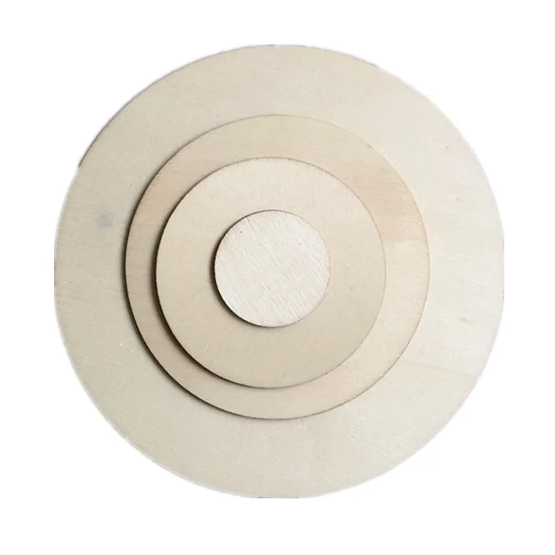 

100pcs 10-50mm Unfinished Wood Slices Round Disc Circle Wood Pieces Wooden Cutouts Ornaments for Craft and Decoration